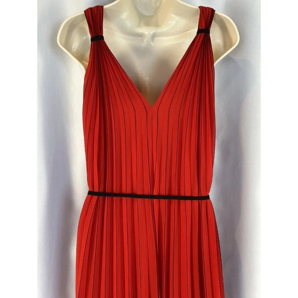 NEW Ted Baker London Red Pleated Maleeta High-Low Gown $349 - Picture 10 of 15